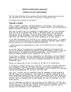 APTA Minutes Annual Meeting Oct 30 1972