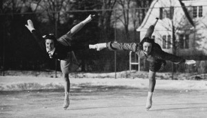 Do Cogswell and Ruthie Blanchard Walker show their dads how it's done.