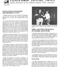 Platform Tennis News covered the innovations