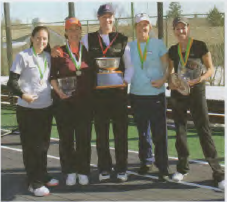 Finalists Lauren Zink and Cindy Prendergast with Chairman Tim McAvoy and champs Mary Doten and Susie Keane