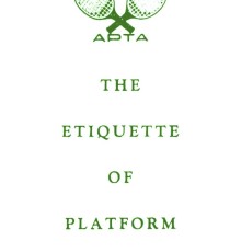 The Etiquette of Platform Tennis